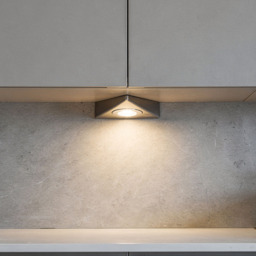 Pack of 3 Scott Triangular Natural White LED Under Kitchen Cabinet Light - Satin Nickel - thumbnail 7