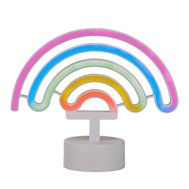 Glow Rainbow Neon Table Lamp - Multicoloured - image 1