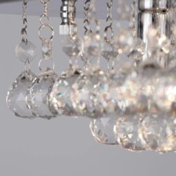 Galaxy 8 Light Square Flush Ceiling Light - Chrome - thumbnail 6