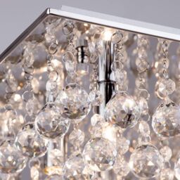 Galaxy 8 Light Square Flush Ceiling Light - Chrome - thumbnail 4