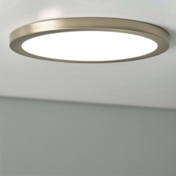 Darly 24 Watt LED Flush Ceiling or Wall Light - Satin Nickel - thumbnail 4