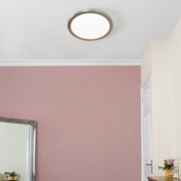Darly 24 Watt LED Flush Ceiling or Wall Light - Satin Nickel - thumbnail 5