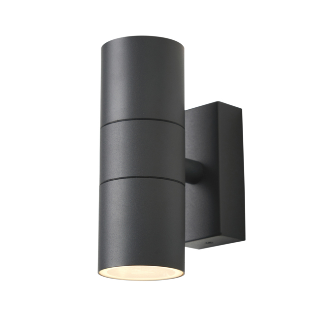 Kenn 2 Light Up and Down Outdoor Wall Light - Anthracite - image 1