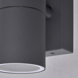 Kenn 2 Light Up and Down Outdoor Wall Light - Anthracite - thumbnail 4