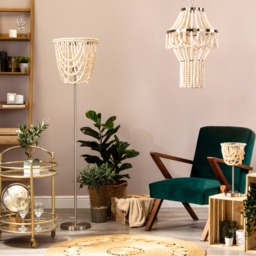 Pilli Beaded Table Lamp - Natural - thumbnail 7