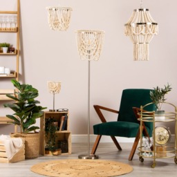Pilli Beaded Table Lamp - Natural - thumbnail 8