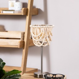 Pilli Beaded Table Lamp - Natural - thumbnail 6