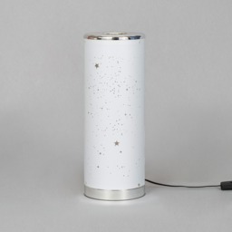 Glow Starburst Colour Changing LED Cylinder Table Lamp - White - thumbnail 3