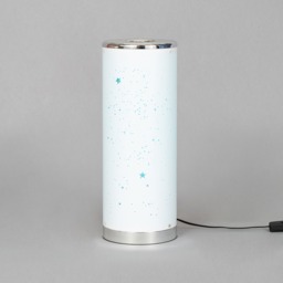 Glow Starburst Colour Changing LED Cylinder Table Lamp - White - thumbnail 2