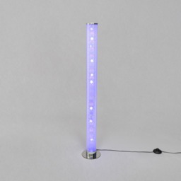 Glow Galaxy Cylinder Colour Changing LED Floor Lamp - Chrome - thumbnail 2