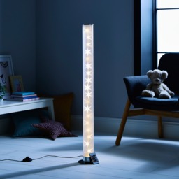 Glow Galaxy Cylinder Colour Changing LED Floor Lamp - Chrome - thumbnail 9