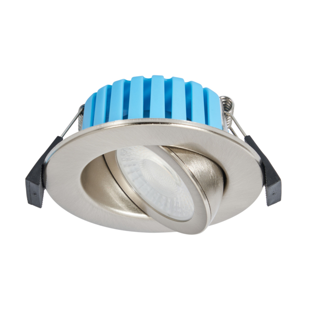 Lydia Bathroom 7 Watt COB LED Adjustable Colour Changing Recessed Downlighter - Satin Nickel - image 1