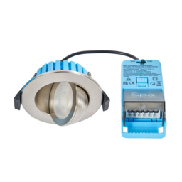 Lydia Bathroom 7 Watt COB LED Adjustable Colour Changing Recessed Downlighter - Satin Nickel - thumbnail 5