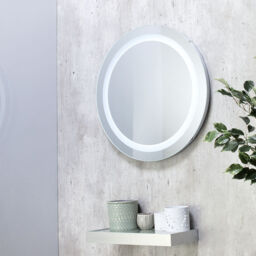 Tay LED Circular Bathroom Mirror Wall Light - Silver - thumbnail 5