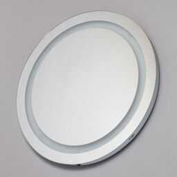 Tay LED Circular Bathroom Mirror Wall Light - Silver - thumbnail 3