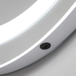 Tay LED Circular Bathroom Mirror Wall Light - Silver - thumbnail 4