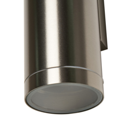 Albus 2 Light Outdoor Up & Down Wall Light - Steel - thumbnail 6