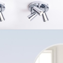 Trisha 3 Light Bathroom Ceiling Spotlight Plate - Chrome - thumbnail 5