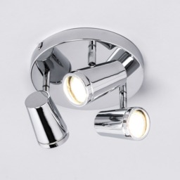 Trisha 3 Light Bathroom Ceiling Spotlight Plate - Chrome - thumbnail 2