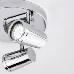 Trisha 3 Light Bathroom Ceiling Spotlight Plate - Chrome - thumbnail 4