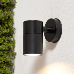 2 Pack of Hahn Outdoor Polycarbonate LED Single Up Or Down Wall Light - Black - thumbnail 5