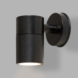 2 Pack of Hahn Outdoor Polycarbonate LED Single Up Or Down Wall Light - Black - thumbnail 2