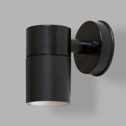 2 Pack of Hahn Outdoor Polycarbonate LED Single Up Or Down Wall Light - Black - thumbnail 3