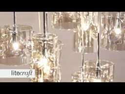Visconte Monet 9 Light Champagne Tinted Glass Ceiling Pendant - thumbnail 6