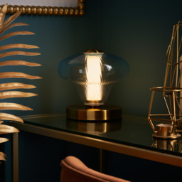 Visconte Elias LED Glass Table Lamp - Sky Blue - thumbnail 7
