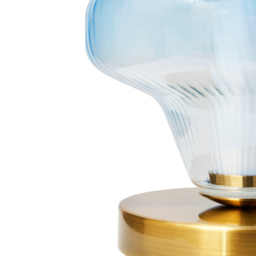 Visconte Elias LED Glass Table Lamp - Sky Blue - thumbnail 6