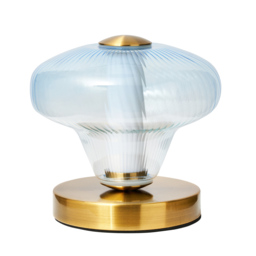 Visconte Elias LED Glass Table Lamp - Sky Blue - thumbnail 5