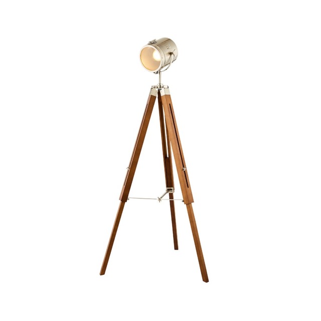 Acton Tripod Floor Lamp - Satin Nickel - image 1