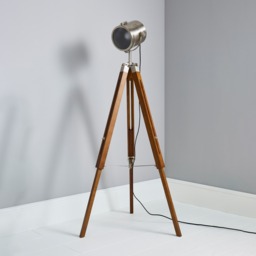 Acton Tripod Floor Lamp - Satin Nickel - thumbnail 3