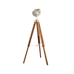 Acton Tripod Floor Lamp - Satin Nickel - thumbnail 5