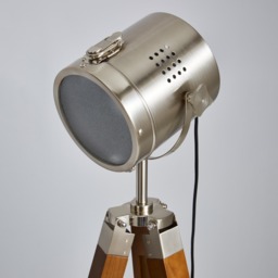 Acton Tripod Floor Lamp - Satin Nickel - thumbnail 4