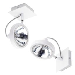 Rosco 1 Light Parabolic Square Single Wall or Ceiling Spotlight - White - thumbnail 5