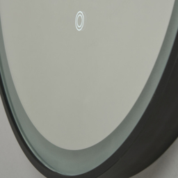 Aves 20 Watt Oval CCT Bathroom Mirror with Touch Demist - Black - thumbnail 6