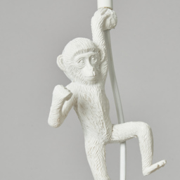 Oliver Hanging Monkey Ceiling Pendant Light - White - thumbnail 4