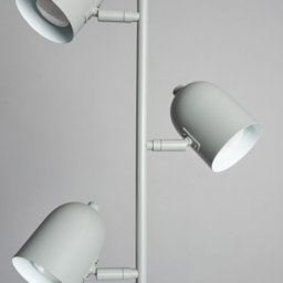 Harry 3 Light Task Floor Lamp - Grey - thumbnail 4