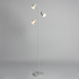 Harry 3 Light Task Floor Lamp - Grey - thumbnail 2