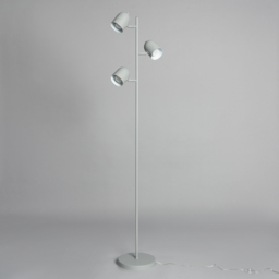 Harry 3 Light Task Floor Lamp - Grey - thumbnail 3