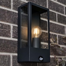 Edgworth Outdoor 1 Light Wall Light with PIR Sensor - Black - thumbnail 5