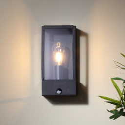 Edgworth Outdoor 1 Light Wall Light with PIR Sensor - Black - thumbnail 6