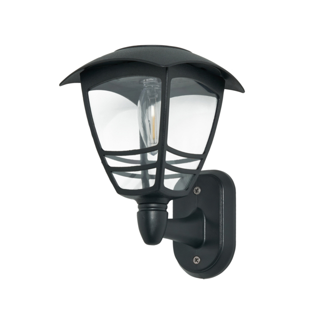 Mateo Outdoor Solar LED Wall Light - Black - image 1