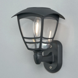 Mateo Outdoor Solar LED Wall Light - Black - thumbnail 2