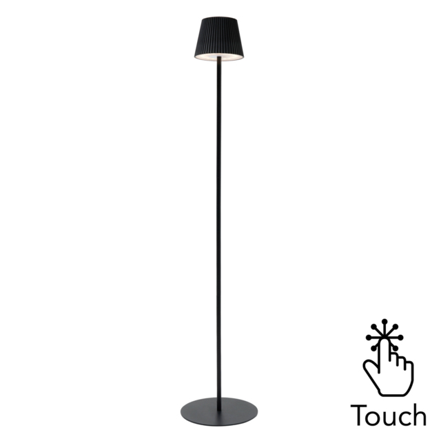 Elowen Rechargeable LED Floor Lamp - Black - image 1