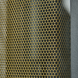 Harris Outdoor Lantern Wall Light with Brass Mesh - Black - thumbnail 4