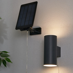 Bao Outdoor Solar LED Up and Down Wall Light - Anthracite - thumbnail 7