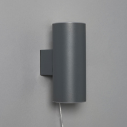 Bao Outdoor Solar LED Up and Down Wall Light - Anthracite - thumbnail 3
