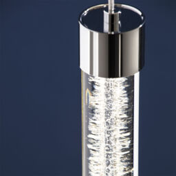 Visconte Barbarella 1 Light Ceiling Pendant - Chrome - thumbnail 4